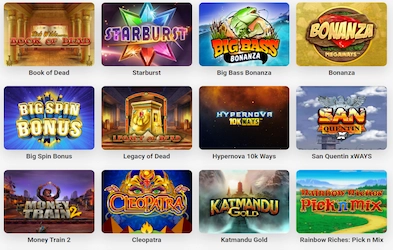 Some of available games at LeoVegas Casino