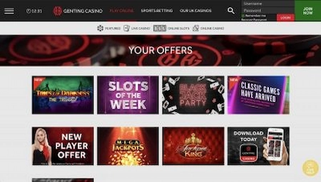 Genting casino games offer
