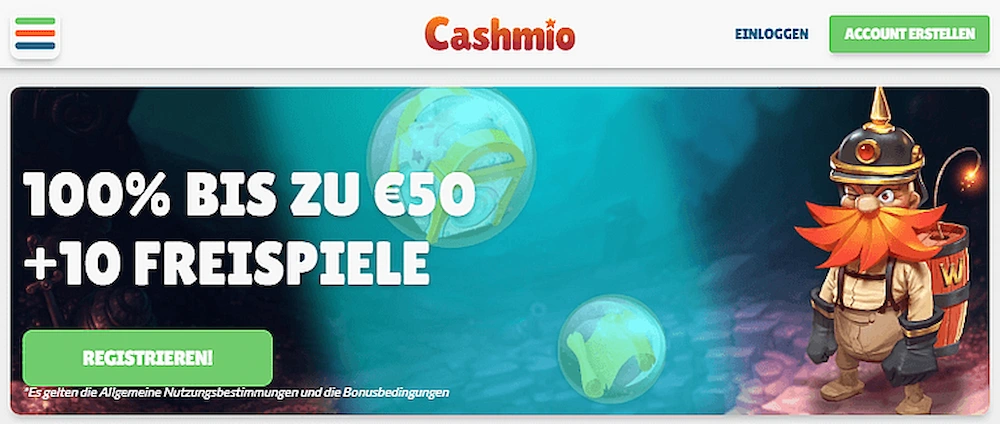 Cashmio Casino Bonus 