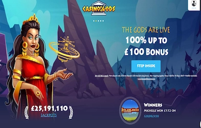 Casino Gods bonus banner