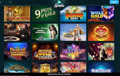 Some of Spela Casino games