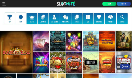 Slotnite Casino game offering