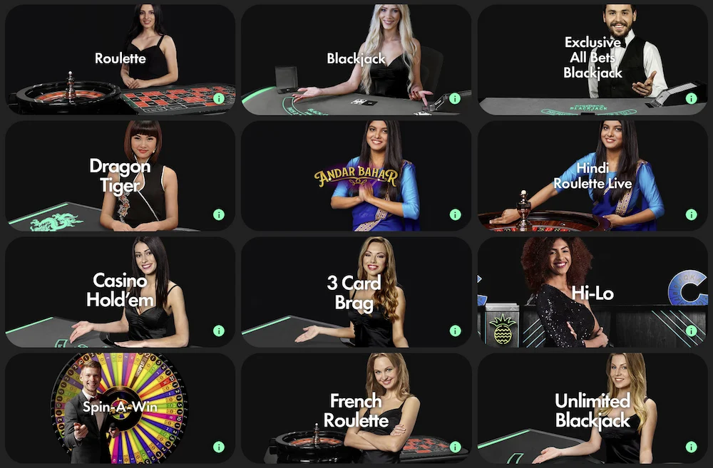 bet365 casino game selection