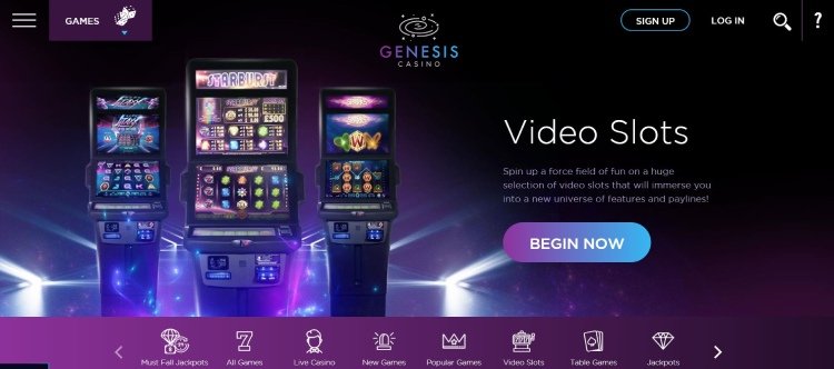 Genesis Casino Video Slots.