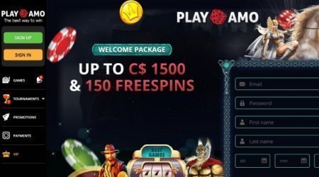 PlayAmo welcome bonus
