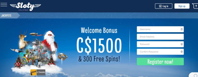 Sloty Casino Welcome Bonus