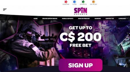Spin Casino esports section.