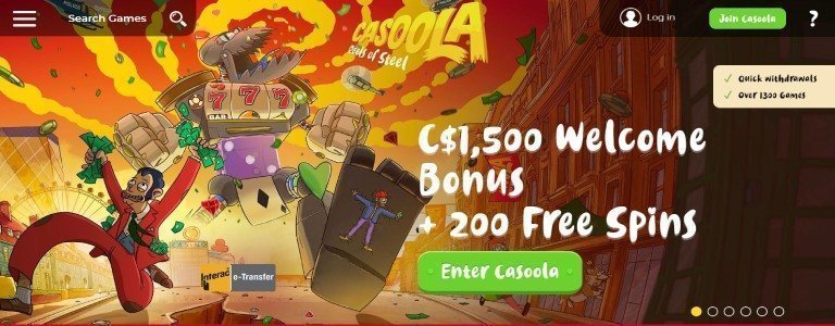 Casoola casino bonus canada.