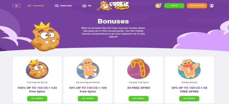 Cookie casino promotions canada.