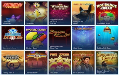Some of available games at Loyal Casino