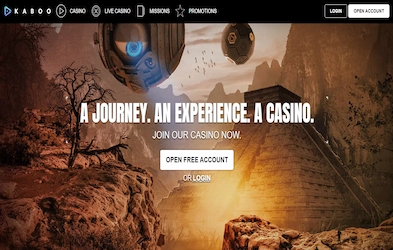 Kaboo Casino homepage