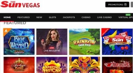 Sun Vegas Casino Games