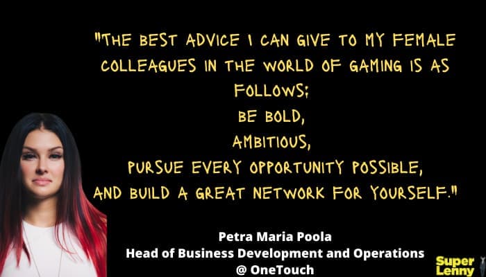Petra Maria Poola's advice to women