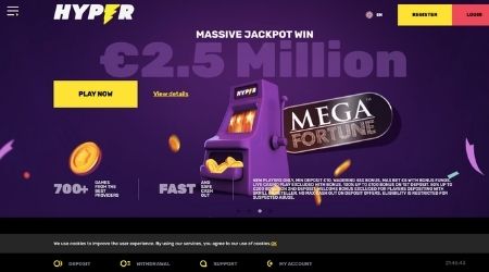 Hyper Online Casino promotions