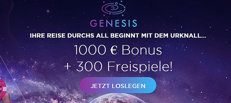 Genesis Spins Bonus für Neukunden