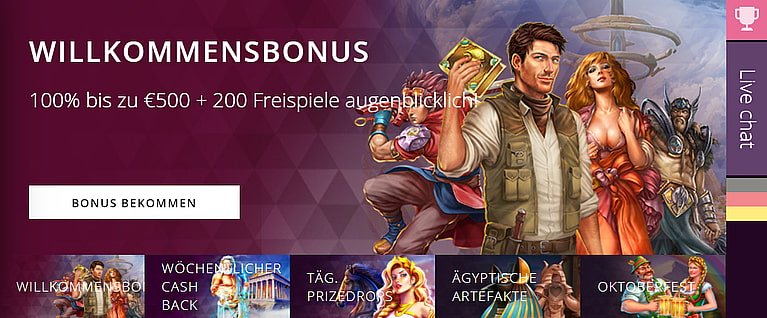 Malina Casino Bonus für Neukunden