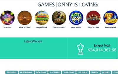 Jonny Jackpot casino games