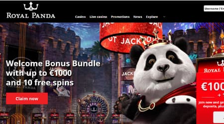 Royal Panda Casino Welcome Bonus