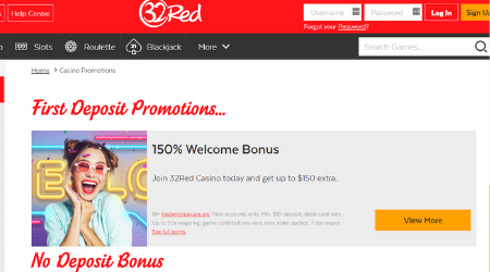 32Red Casino promotions