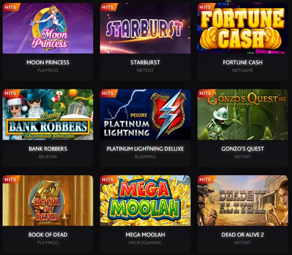 7bit casino game selection