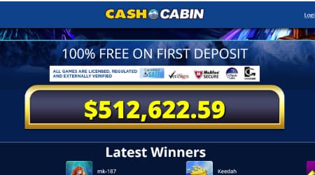 Cash Cabin Welcome offer