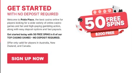 Pokie Place Online casino welcome bonus