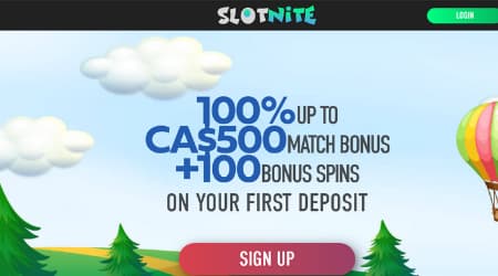 Slotnite casino welcome bonus