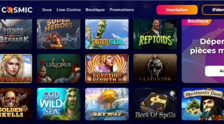 CosmicSlot game selection