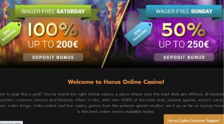 Horus Casino Promotions