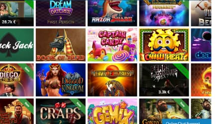 Vegaz Casino online games