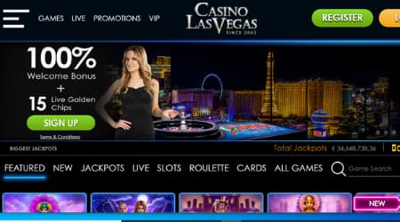 Casino Las Vegas homepage