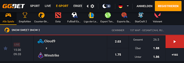 GG.Bet Wetten & Quoten