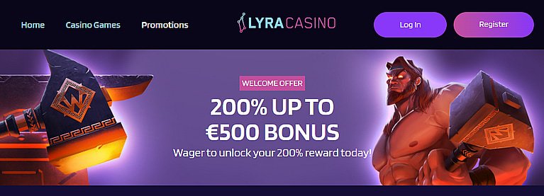 LyraCasino Bonus Code 