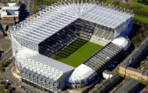 Aerial shot of St.James Park stadium
