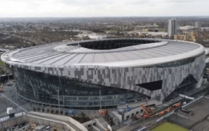 Aerial shot of Tottenham Hotspur Stadium