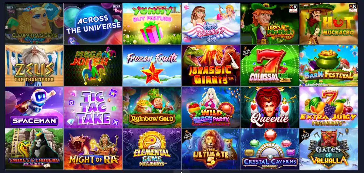 Some of available games at Ditobet Casino