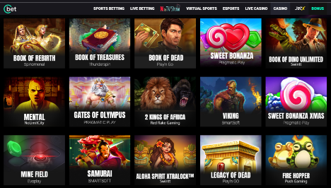 Cbet Casino homepage