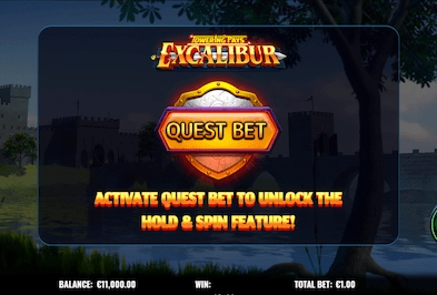 Towering Pays Excalibur slot quest bet